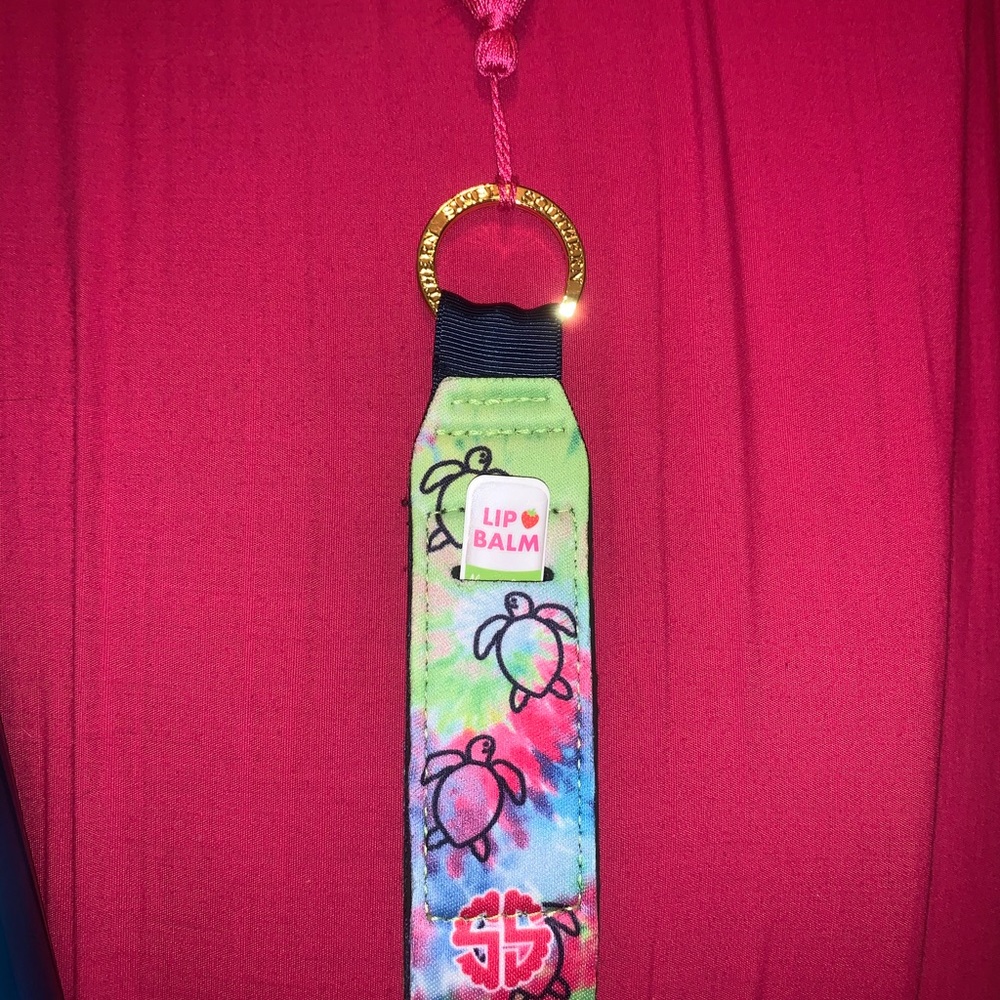 Simply southern lip balm key chain
